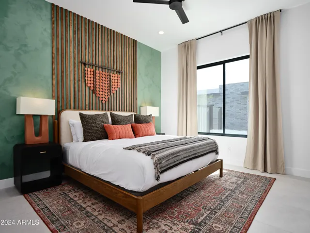 3rd Bedroom featuring a King Bed with a Smart TV, closet space, and an en-suite bathroom.