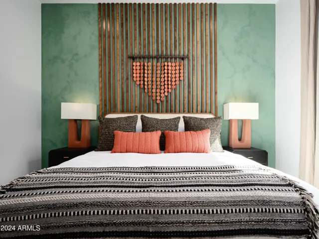 3rd Bedroom featuring a King Bed with a Smart TV, closet space, and an en-suite bathroom.