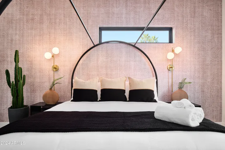 2nd Bedroom featuring a King bed, a Smart TV, closet space, and an en-suite bathroom.