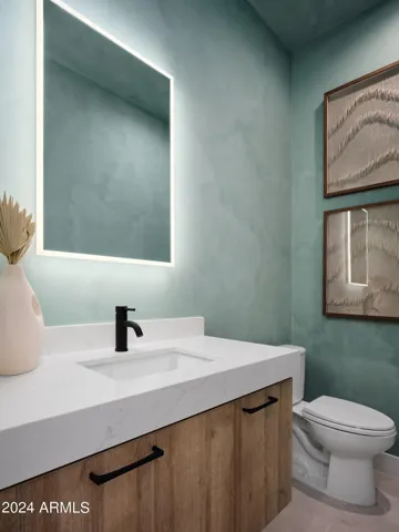 Half Bathroom off the living area.