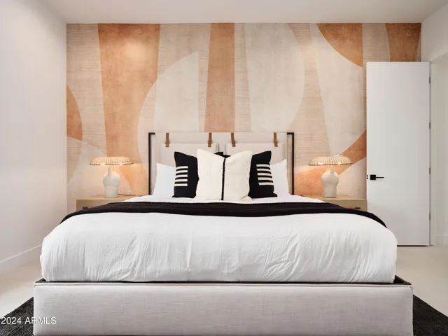 4th Bedroom featuring a King Bed with a Smart TV, closet space, and an en-suite bathroom.
