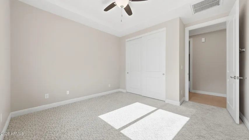 Reach in closet with lots of storage