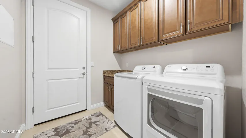 Laundry has additional storage