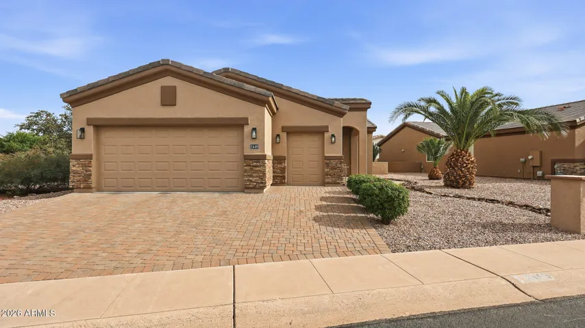Pleasing front elevation with lots of drive and curb parking!
