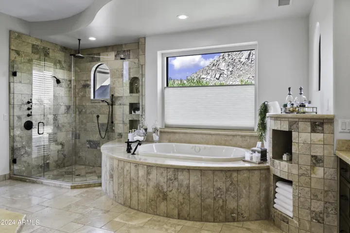 Owner's Bath with Large Windows and Stunning Views on Troon Mountain