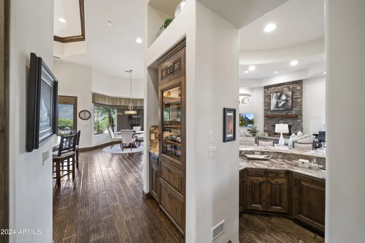 Stylish Beverage Center with Bar Sink