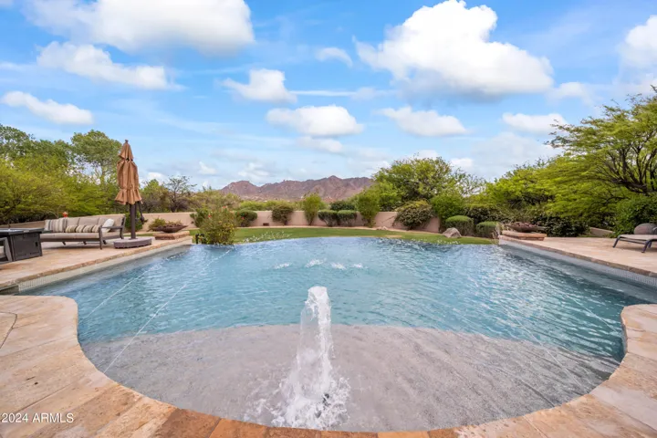 Glistening Pool Deck Jets