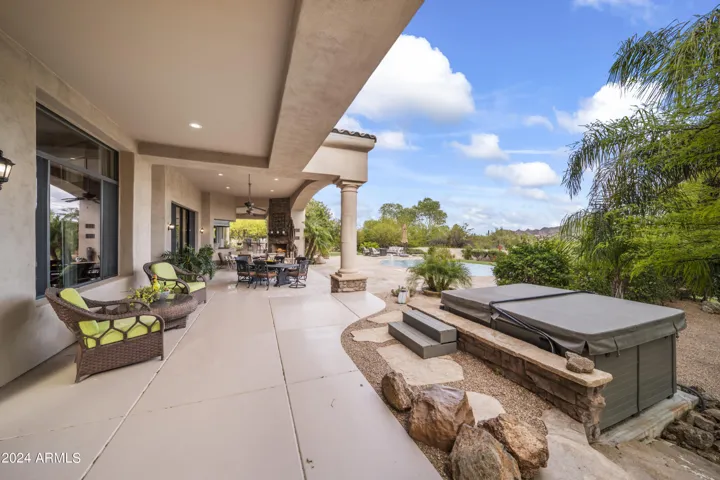 Outdoor Patio & Spa off the Principle Bedroom