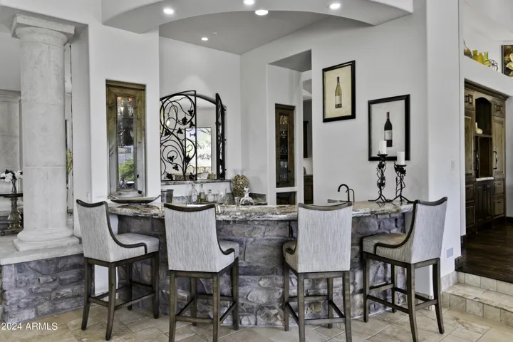 Sophisticated Bar Area with Seating