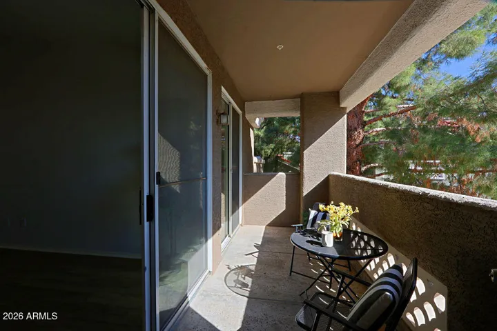 Balcony view.