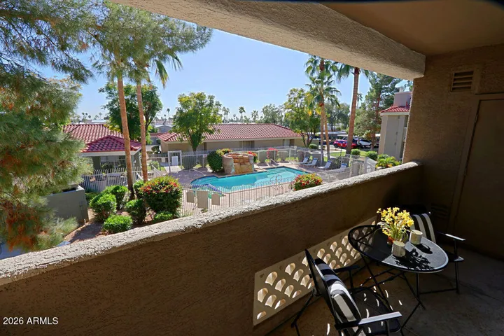Balcony view.