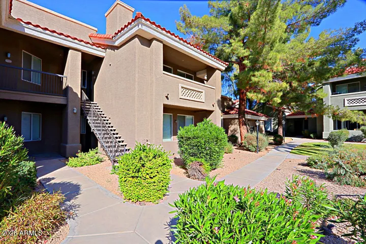 Front of Building 19. Stairway leads to Unit 2101.
