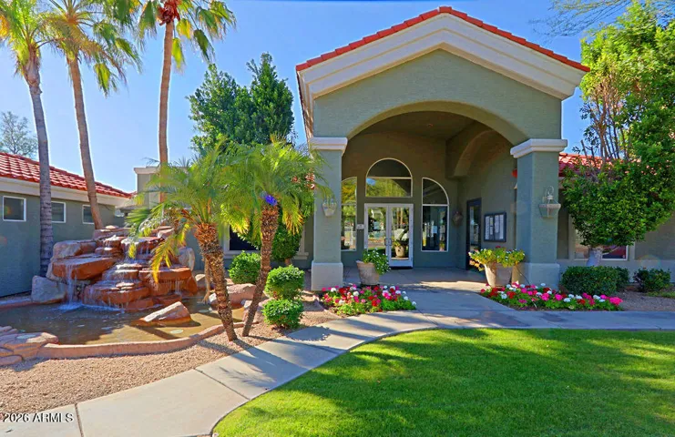 The Springs Clubhouse main entry.