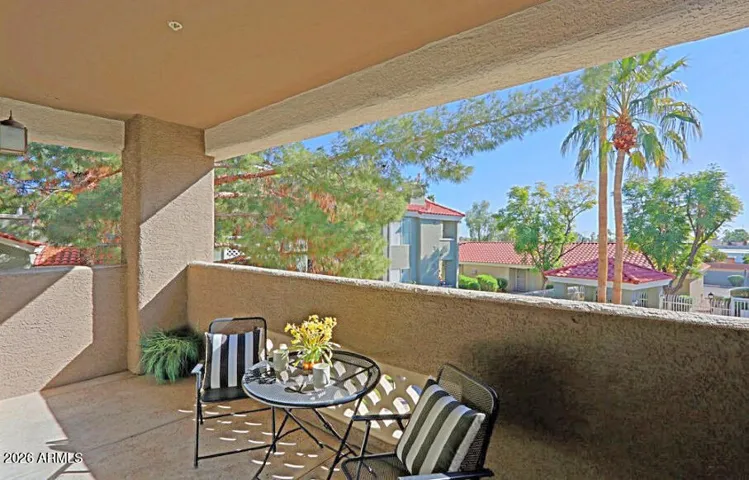 Balcony view.