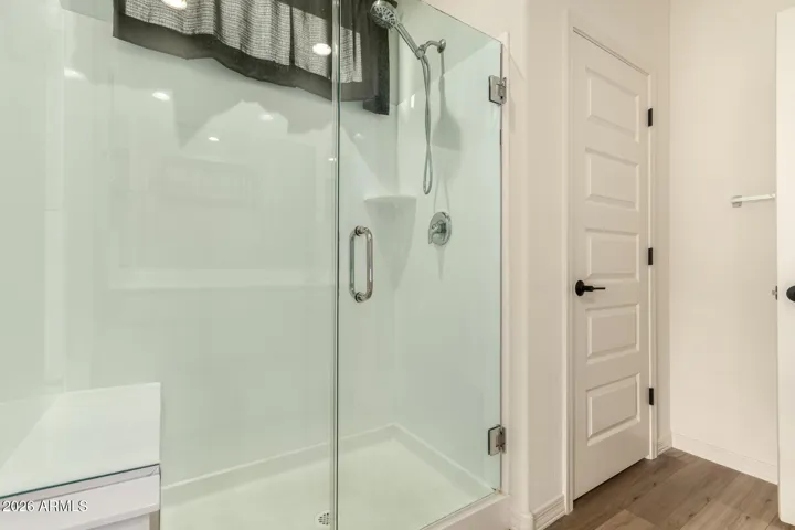 Primary walk in shower.