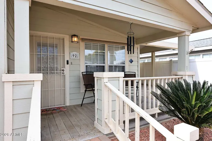 Cozy front porch