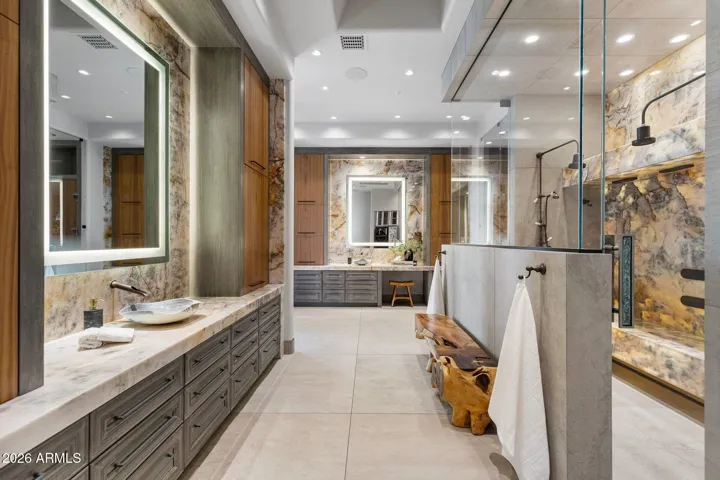 Granite Walls, Counters and Shower