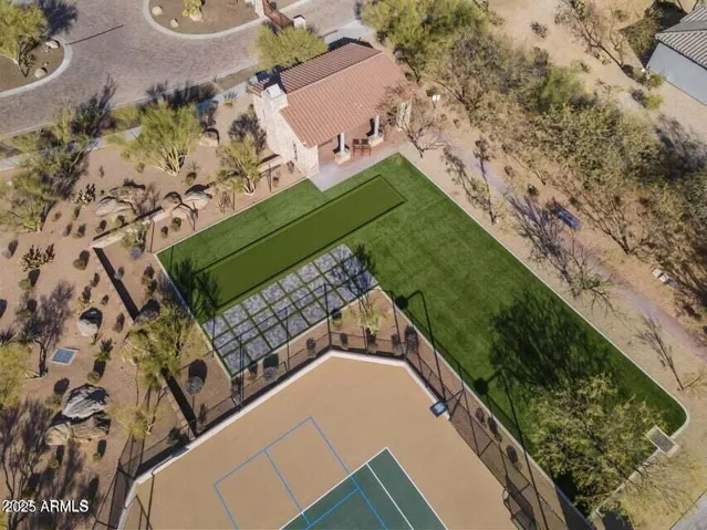 Drone image of Bocce Ball