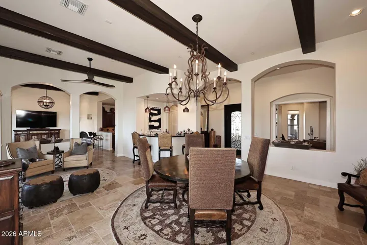 Dining area in great room