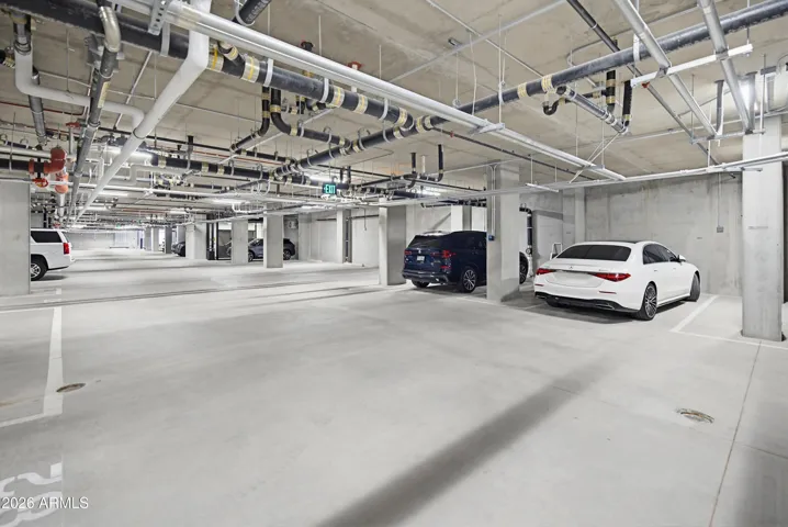 Two (2) car reserved parking & enclosed storage unit