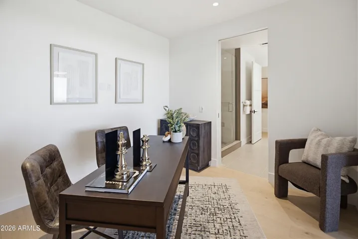 Den connected to full bathroom