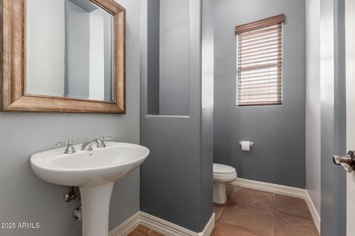 Half bathroom downstairs