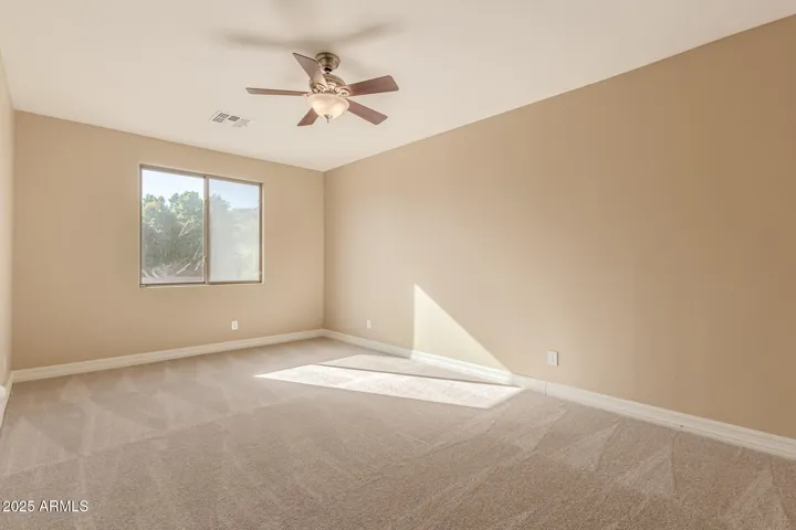 Large bedroom with walk in closet