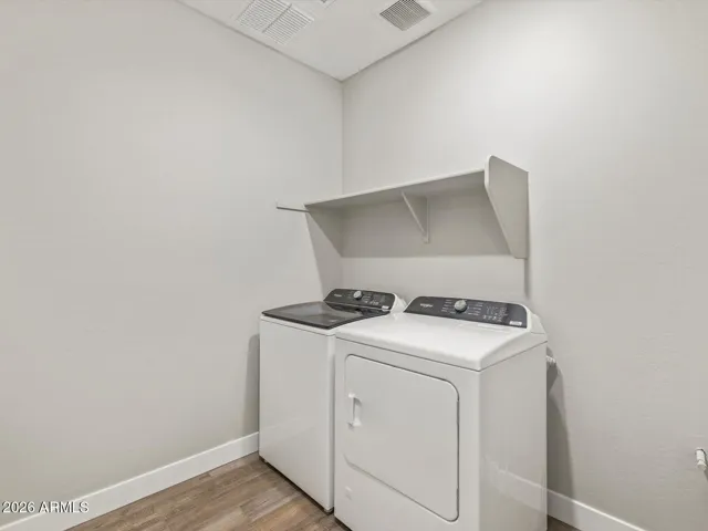 Included Washer and Dryer
