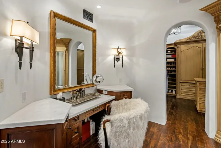 VANITY IN NORTH CLOSET