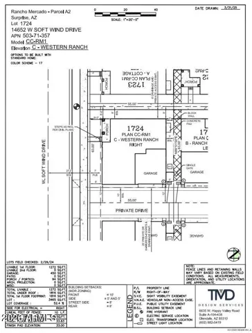14652 W Soft Wind Drive Preliminary Plot Plan