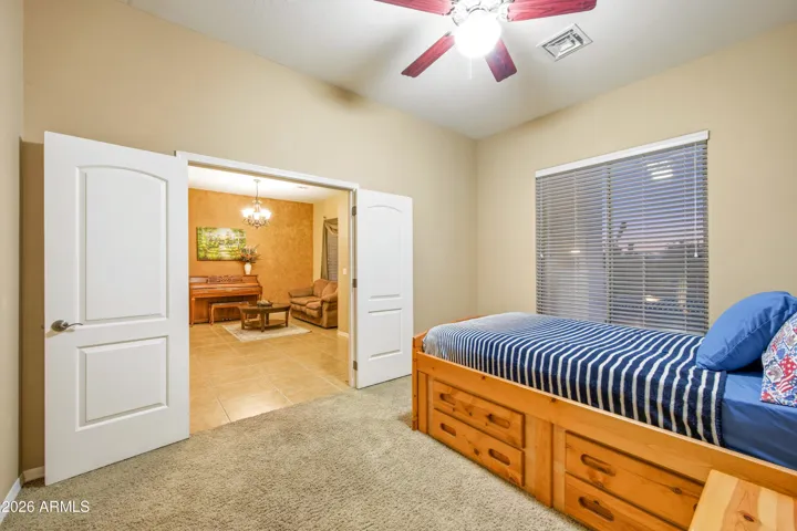 Office (currently used as a bedroom, but off the front door)