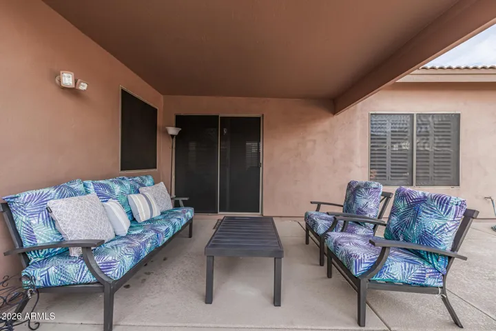 Rest & relax on the back covered patio