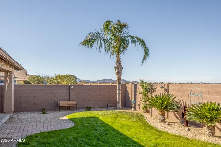 Mountain views through the back and side of the yard!