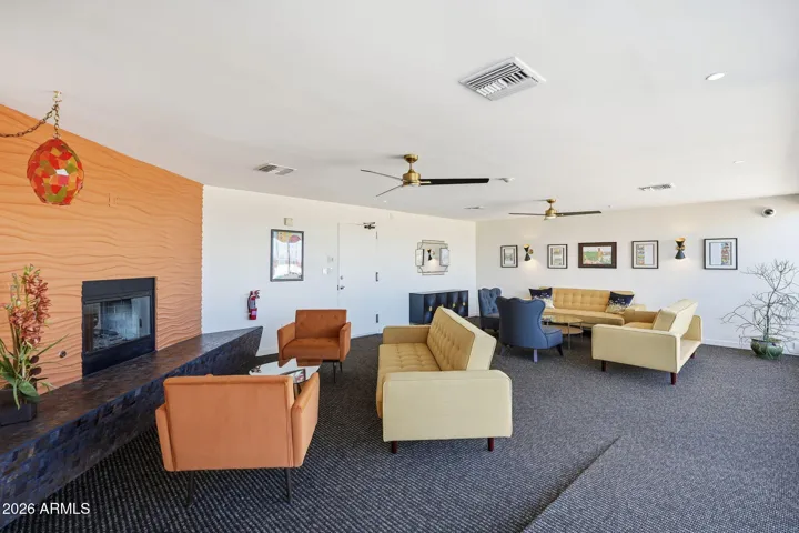 Penthouse lounge is a great space to relax, meet neighbors, or entertain guests.