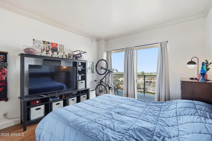 Primary Bedroom with View of Camelback Mountain