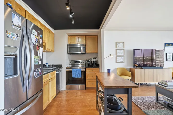 Kitchen view, all appliances convey.
