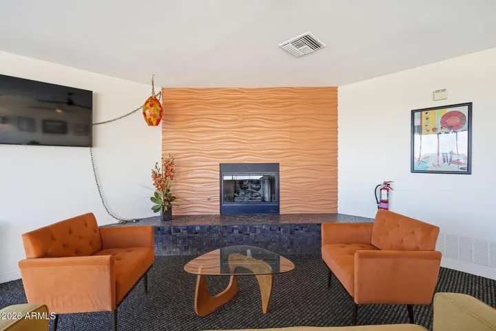 Penthouse lounge is a great space to relax, meet neighbors, or entertain guests.