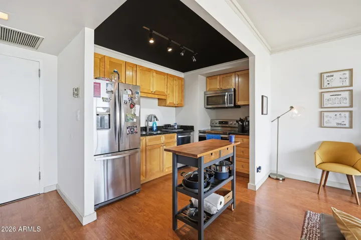 Open Kitchen, large enough to install an island.