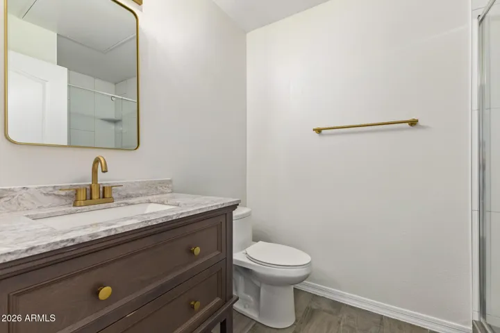 Updated secondary bathroom