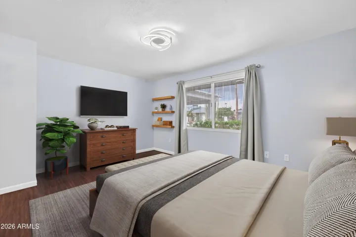 Primary Room Virtually Staged