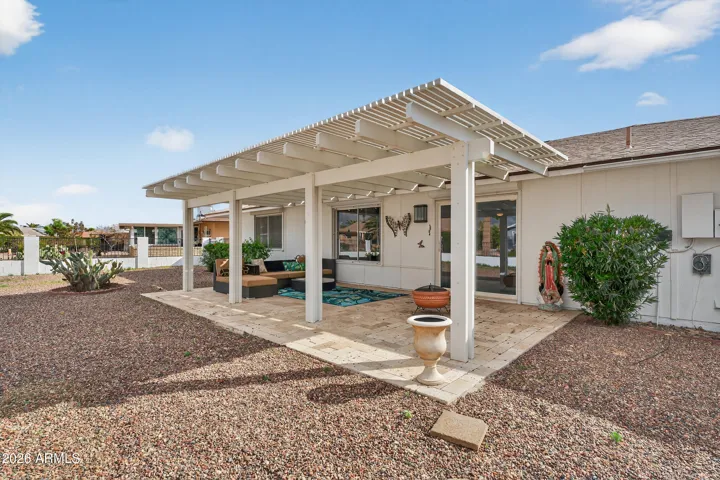 Travertine Patio!