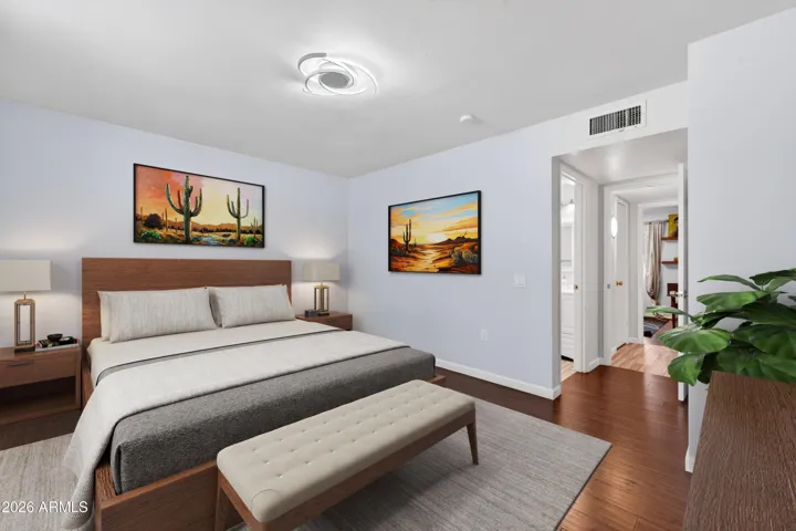 Primary Room Virtually Staged