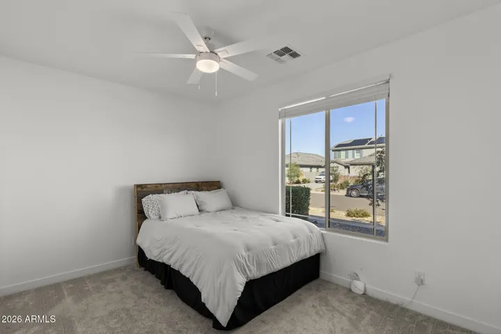 Downstairs guest bedroom off front door