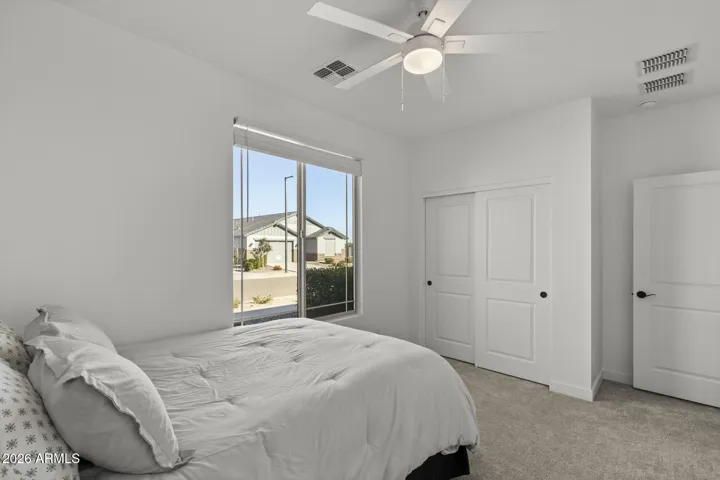 Downstairs guest bedroom off front door