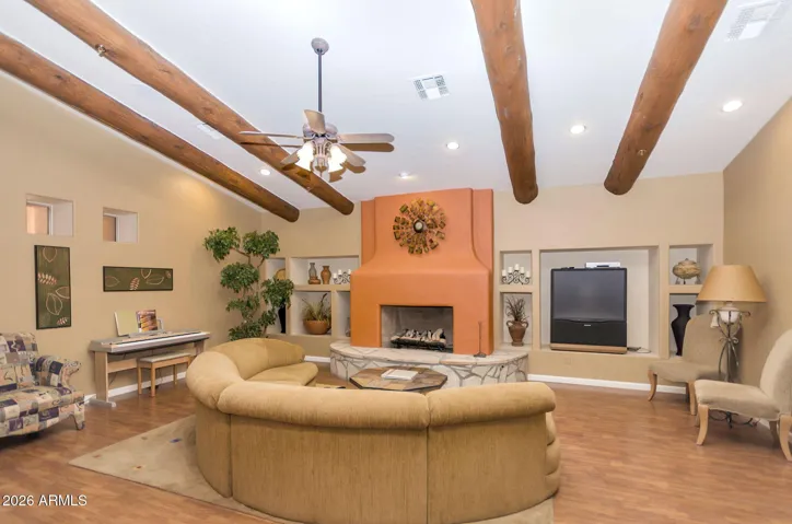 OR ENJOY THE INDOOR FIREPLACE