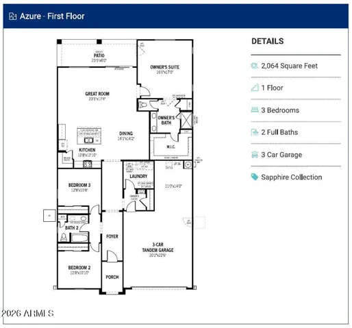 Base floorplan shown. Actual floorplan may vary based on architectural options not shown, when applicable.
