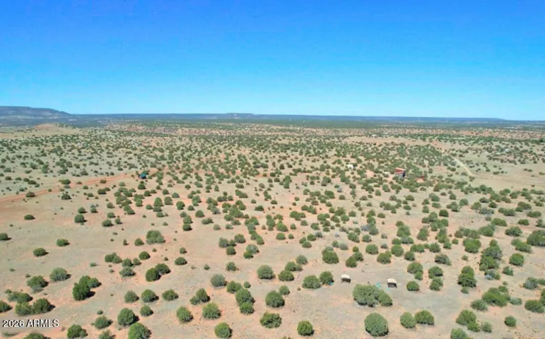 Aerial of the Sprawling Property Shows the Privacy Separation Between Home & RV Camping Area