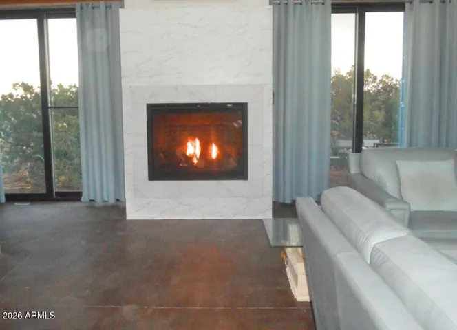 Pacific Red Cedar Vaulted Ceilings, Solar Electric Mini- Split & Heatilator Propane Fireplace