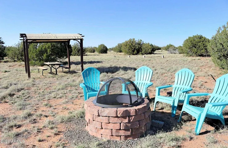 Social Gatherings Invite Storytelling Around the Community Firepit (Enclosed for Fire Safety)