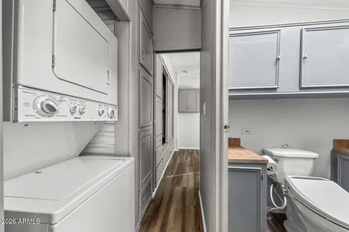 Stackable W/D inside the home